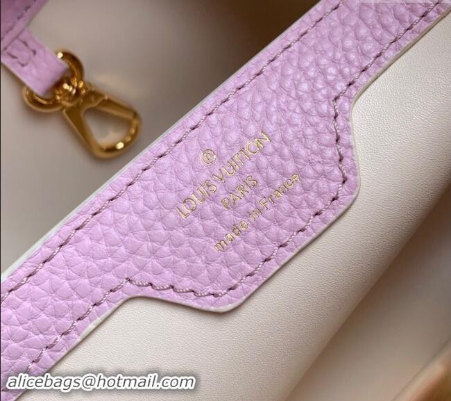 Pretty Style Louis Vuitton MiniMe Capucines BB Bag in Taurillon leather M24575 Purple 2024