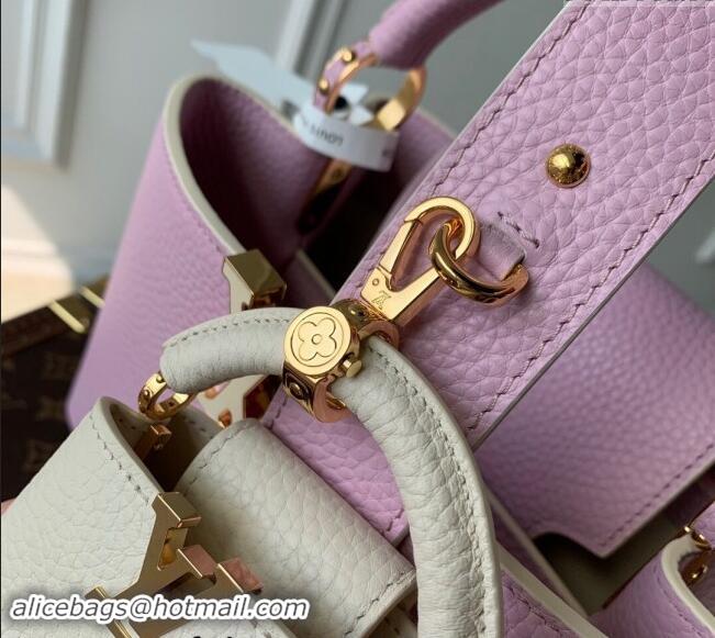 Pretty Style Louis Vuitton MiniMe Capucines BB Bag in Taurillon leather M24575 Purple 2024