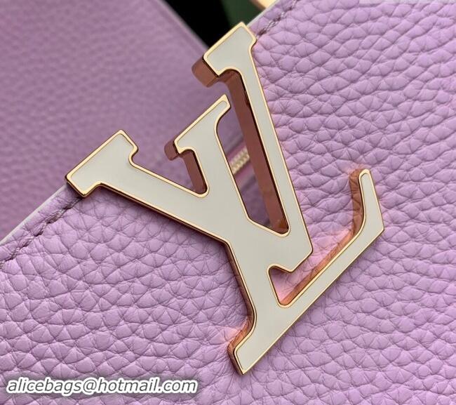 Pretty Style Louis Vuitton MiniMe Capucines BB Bag in Taurillon leather M24575 Purple 2024