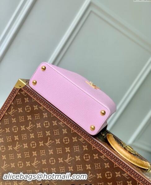 Pretty Style Louis Vuitton MiniMe Capucines BB Bag in Taurillon leather M24575 Purple 2024