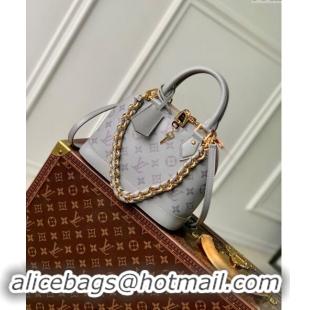 Top Grade Louis Vuitton Alma BB bag in Calfskin M12561 Trianon Grey/Purple 2024