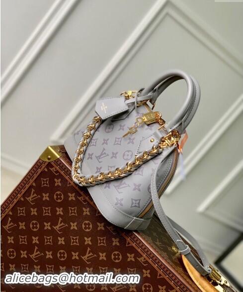 Top Grade Louis Vuitton Alma BB bag in Calfskin M12561 Trianon Grey/Purple 2024