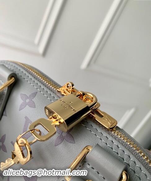 Top Grade Louis Vuitton Alma BB bag in Calfskin M12561 Trianon Grey/Purple 2024