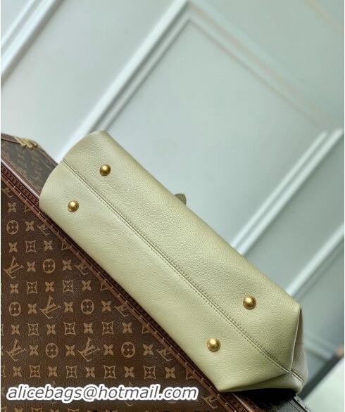 Top Design Louis Vuitton Low Key Cabas MM Tote bag in Grained Calfskin M25343 Clay Green 2024