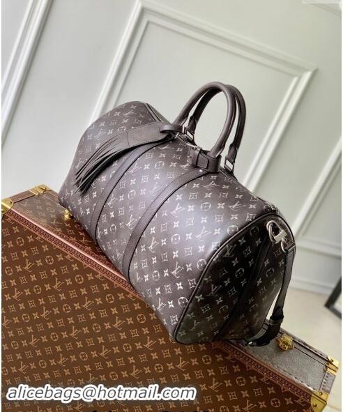 Top Quality Louis Vuitton Keepall Bandouliere 50 Travel Bag in Brushed Monogram Leather M11596 2024