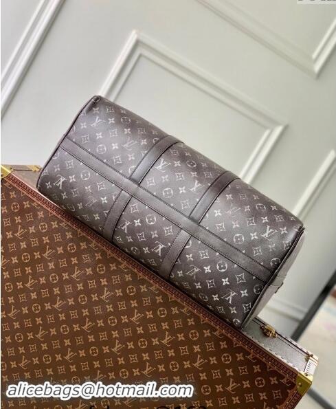 Top Quality Louis Vuitton Keepall Bandouliere 50 Travel Bag in Brushed Monogram Leather M11596 2024