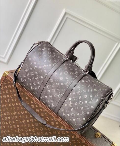 Top Quality Louis Vuitton Keepall Bandouliere 50 Travel Bag in Brushed Monogram Leather M11596 2024