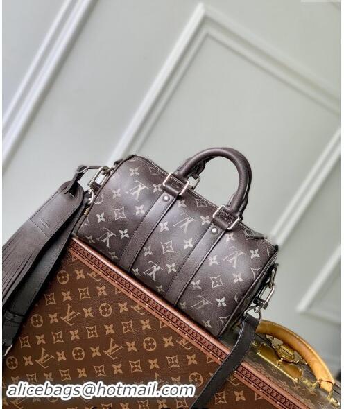 Luxury Cheap Louis Vuitton Keepall Bandouliere 25 Bag in Brushed Monogram Leather M11595 2024