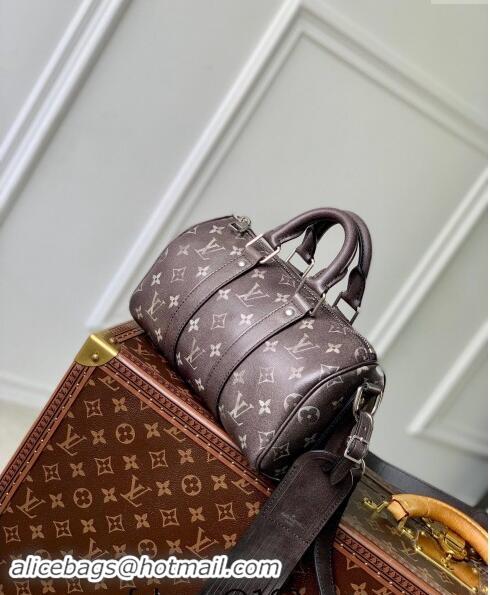 Luxury Cheap Louis Vuitton Keepall Bandouliere 25 Bag in Brushed Monogram Leather M11595 2024