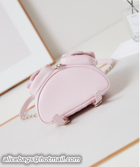 Buy Wholesale Chanel Grained Calfskin Small Backpack Bag AS3787 Light Pink 2024