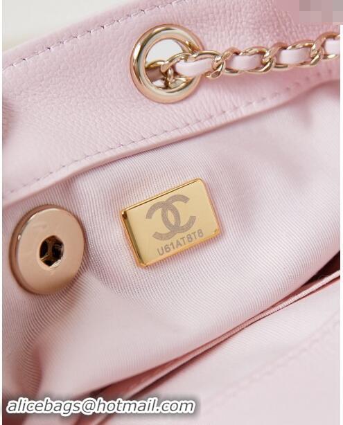 Buy Wholesale Chanel Grained Calfskin Small Backpack Bag AS3787 Light Pink 2024