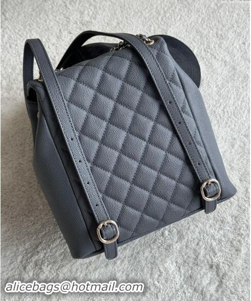 Luxury Cheap Chanel Grained Calfskin Backpack Bag AS3860 Dark Grey 2024