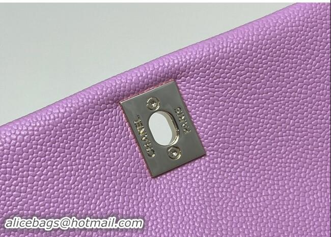 Best Price Chanel Grained Calfskin Backpack Bag AS3860 Purple Pink 2024