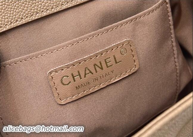 Top Quality Chanel Grained Calfskin Backpack Bag AS3860 Light Brown 2024