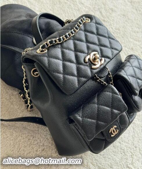 Market Sells Chanel Grained Calfskin Backpack Bag AS3860 Black 2024