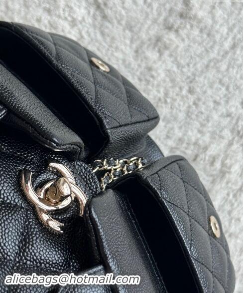 Market Sells Chanel Grained Calfskin Backpack Bag AS3860 Black 2024