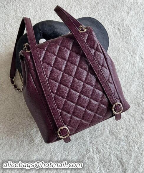 Market Sells Chanel Grained Calfskin Backpack Bag AS3860 Dark Burgundy 2024