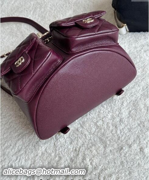 Market Sells Chanel Grained Calfskin Backpack Bag AS3860 Dark Burgundy 2024