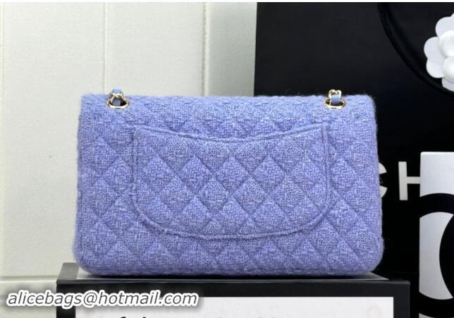 Market Sells Chanel Classic Tweed Medium Flap Bag A01112 Light Purple 2024