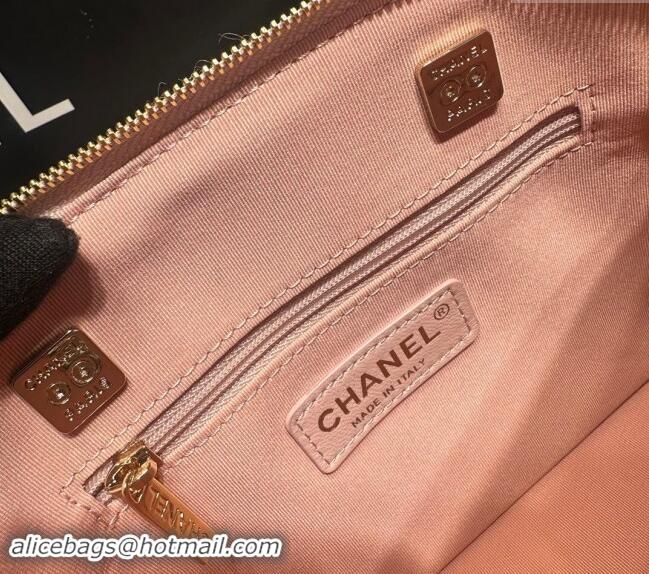 Buy Classic Chanel Tweed & Sequins Small Shopping Bag AS5130 Nude Pink 2024