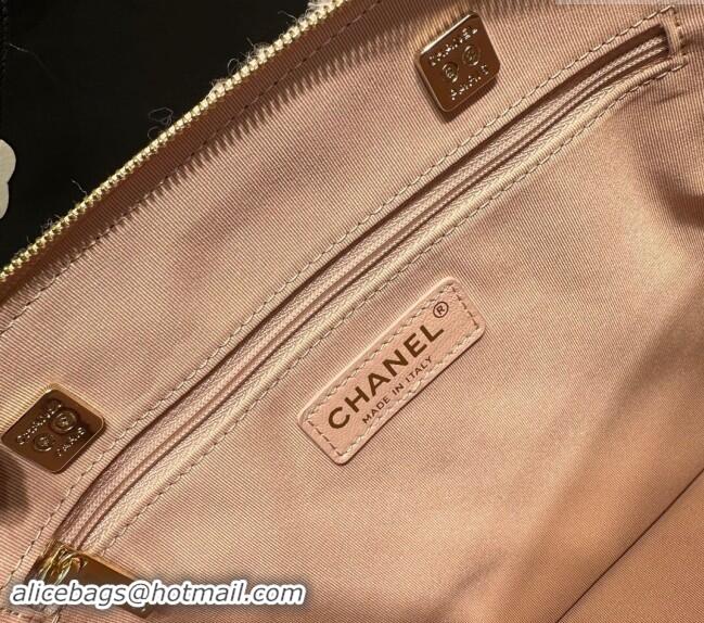 Buy Discount Chanel Tweed & Sequins Small Shopping Bag AS3969 Nude Pink 2024