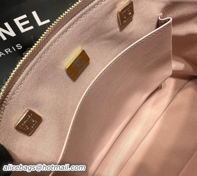 Buy Discount Chanel Tweed & Sequins Small Shopping Bag AS3969 Nude Pink 2024