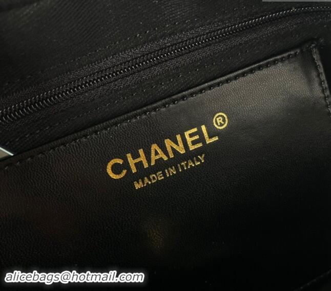 Good Taste Chanel Quilted Lambskin Small Camera Case Bag with Chain AS5086 Black 2024