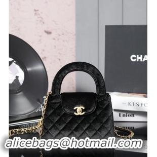 Trendy Design Chanel Mini Shopping Bag in Velvet AS4416 Black 2024