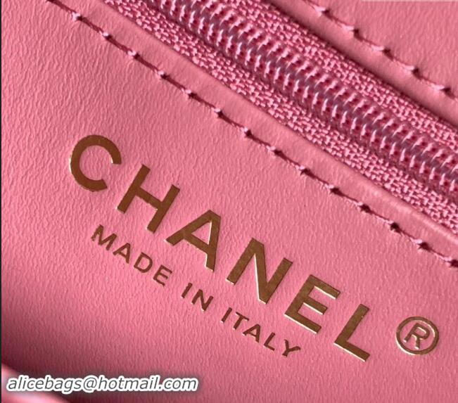 Luxury Discount Chanel Tweed Mini Shopping Bag AS4416 Light Pink 2024