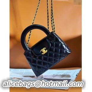 Well Crafted Chanel Shiny Calfskin Mini Shopping Bag AS4416 Black 2024