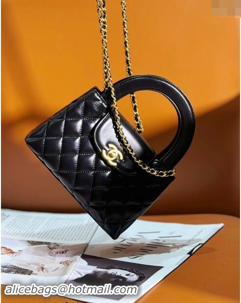 Well Crafted Chanel Shiny Calfskin Mini Shopping Bag AS4416 Black 2024