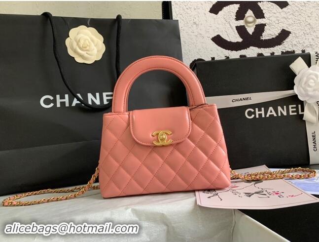 Market Sells Chanel Shiny Calfskin Mini Shopping Bag AS4416 Pink 2024