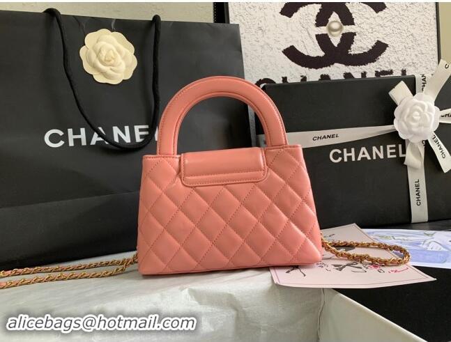 Market Sells Chanel Shiny Calfskin Mini Shopping Bag AS4416 Pink 2024