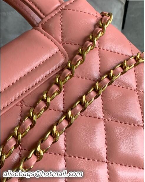 Market Sells Chanel Shiny Calfskin Mini Shopping Bag AS4416 Pink 2024