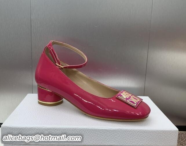 Best Price Dior Miss Dior Pump 3.5cm Heel in Rosy Patent Calfskin 092904