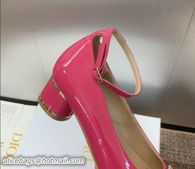 Best Price Dior Miss Dior Pump 3.5cm Heel in Rosy Patent Calfskin 092904