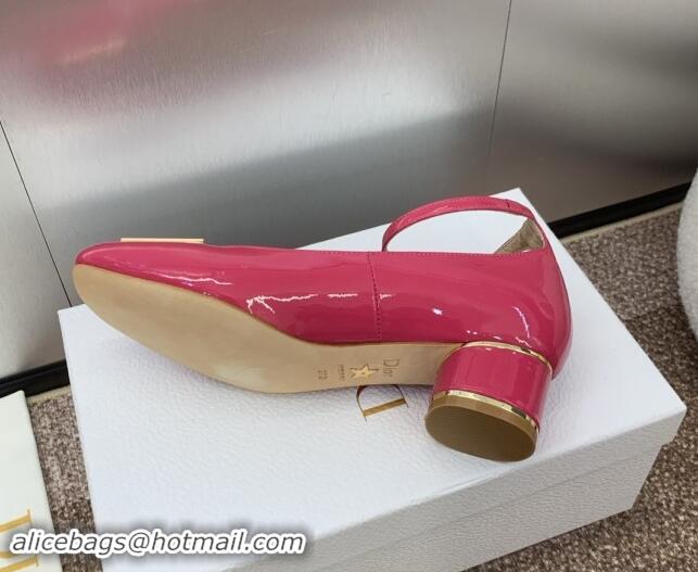 Best Price Dior Miss Dior Pump 3.5cm Heel in Rosy Patent Calfskin 092904