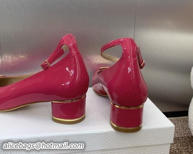 Best Price Dior Miss Dior Pump 3.5cm Heel in Rosy Patent Calfskin 092904