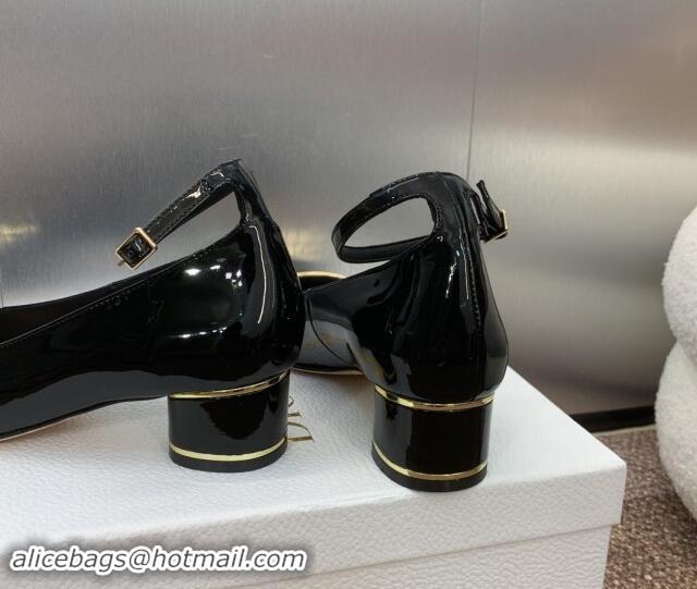 Purchase Dior Miss Dior Pump 3.5cm Heel in Black Patent Calfskin 092906