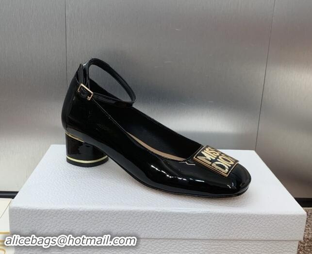 Purchase Dior Miss Dior Pump 3.5cm Heel in Black Patent Calfskin 092906