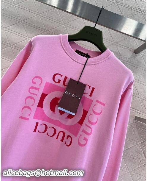 Buy Discount Gucci Cotton Sweatershirt G91113 Pink 2024