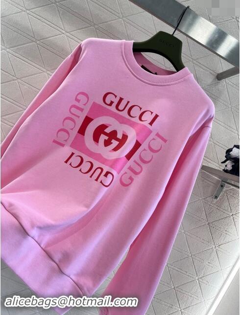 Buy Discount Gucci Cotton Sweatershirt G91113 Pink 2024