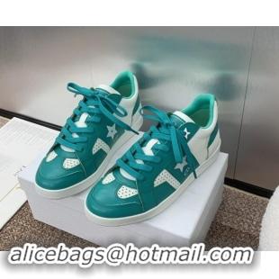 Duplicate Dior Star Sneaker in Calfskin White/Green 092920