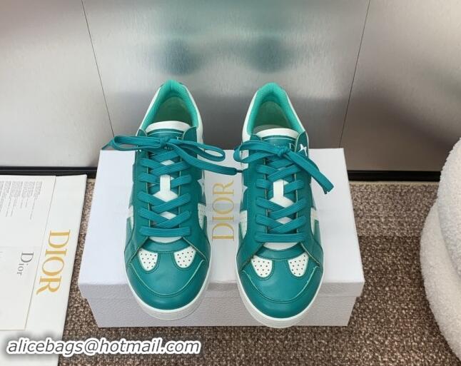 Duplicate Dior Star Sneaker in Calfskin White/Green 092920