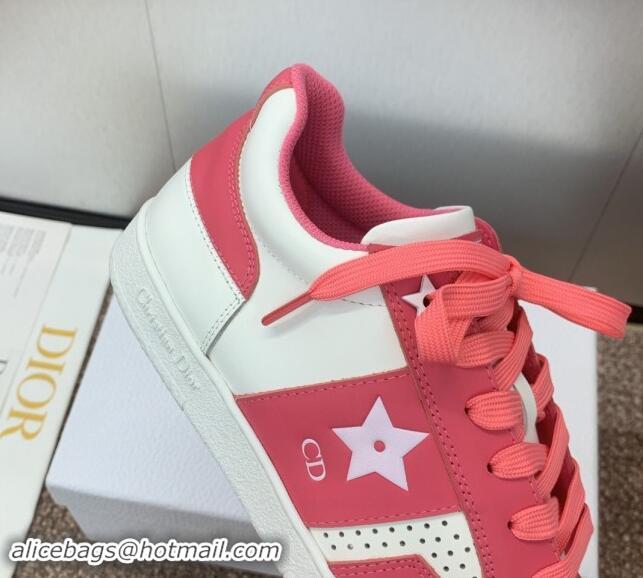 Unique Style Dior Star Sneaker in Calfskin White/Pink 092921