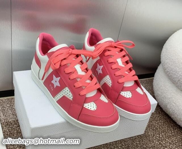 Unique Style Dior Star Sneaker in Calfskin White/Pink 092921