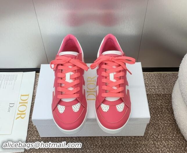 Unique Style Dior Star Sneaker in Calfskin White/Pink 092921