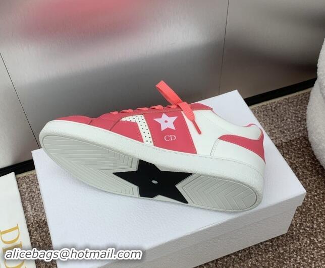 Unique Style Dior Star Sneaker in Calfskin White/Pink 092921