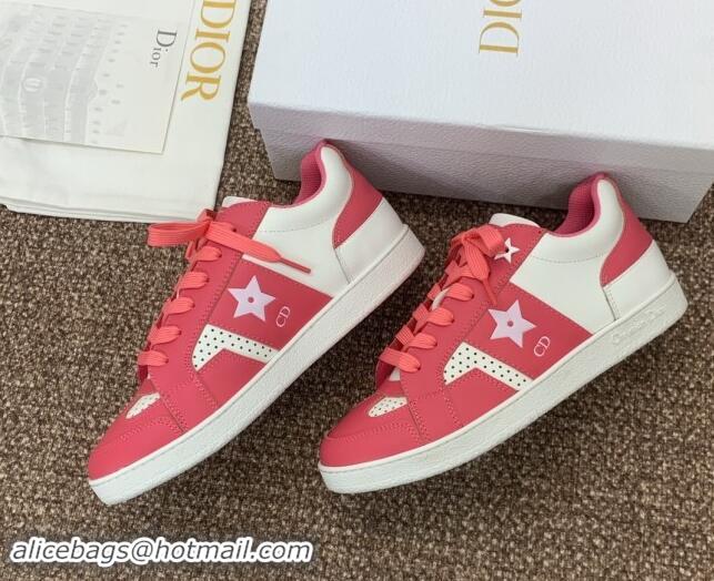 Unique Style Dior Star Sneaker in Calfskin White/Pink 092921