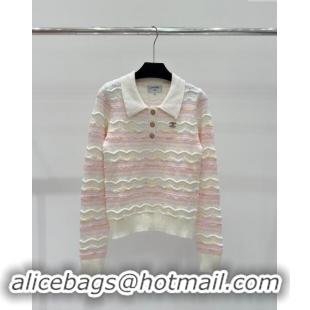 Top Grade Chanel Cashmere Sweater CH82207 Pink 2024